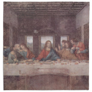 Jesus at The Last Supper, Leonardo da Vinci Napkin