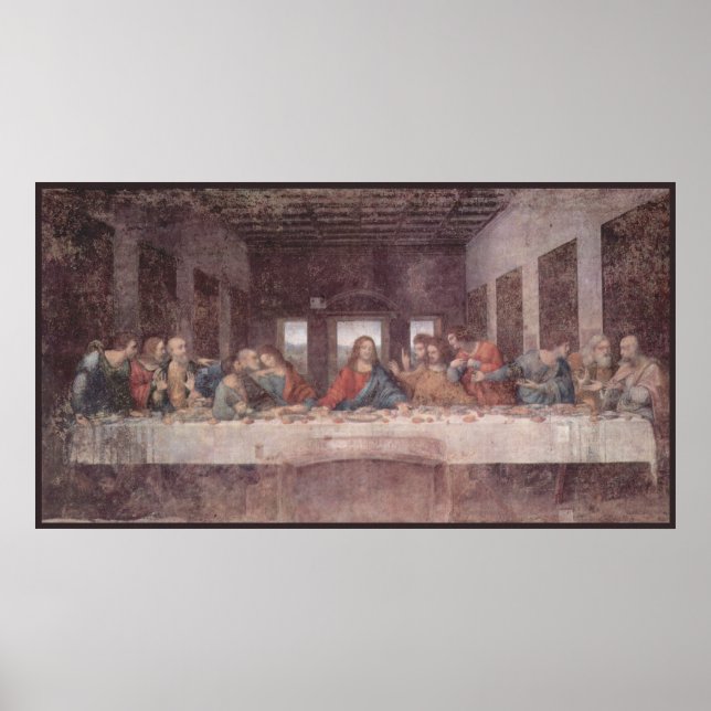 Jesus at The Last Supper, Leonardo da Vinci Poster (Front)