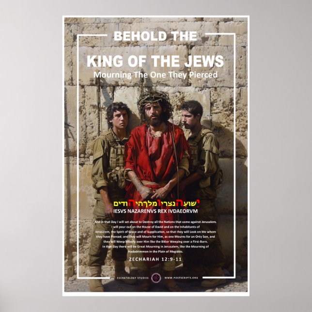 Jesus at the Western Wall Poster (Front)