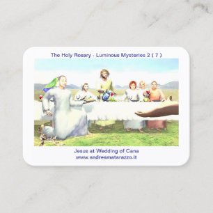 Jesus at Wedding of Cana Holy Place Card
