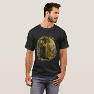 Jesus At Your Door gold foil with yellow texture T-Shirt