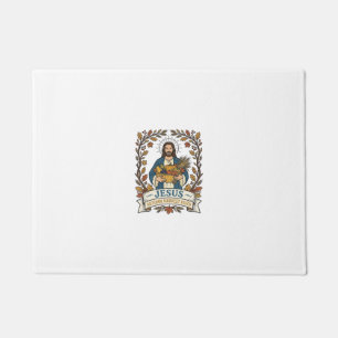 Jesus Autumn Harvest Faith Jesus Autumn Harvest Ch Doormat