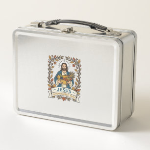 Jesus Autumn Harvest Faith Jesus Autumn Harvest Ch Metal Lunch Box