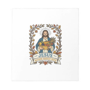 Jesus Autumn Harvest Faith Jesus Autumn Harvest Ch Notepad