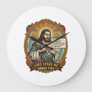 Jesus Bad Autocorrect Message Boss Embarrassing Wo Large Clock