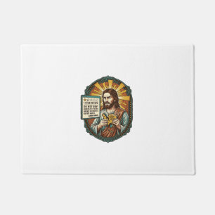 Jesus Bad Influencer Product Review Fail Social Me Doormat