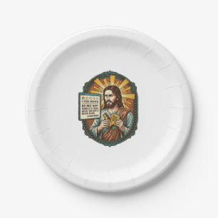 Jesus Bad Influencer Product Review Fail Social Me Paper Plate