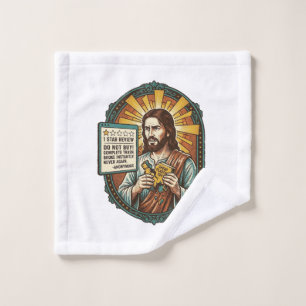 Jesus Bad Influencer Product Review Fail Social Me Wash Cloth