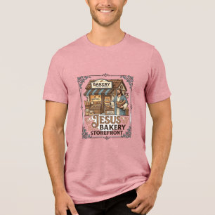 Jesus Bakery Storefront Jesus Bakery Storefront Ch Tri-Blend Shirt