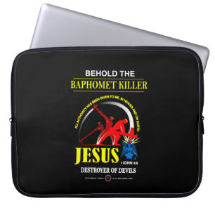 JESUS: Baphomet-Killer Laptop Sleeve