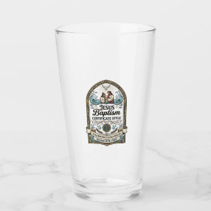 Jesus Baptism Certificate Style Jesus Baptism Cert Glass