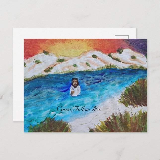 Jesus Baptism Scripture Card (Front/Back)
