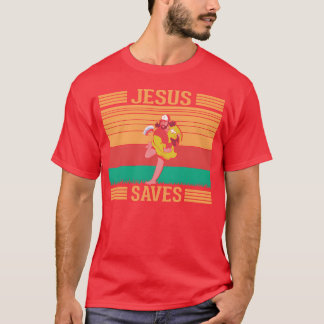 Jesus Baseball Lover Religious Sports friend T-Shirt
