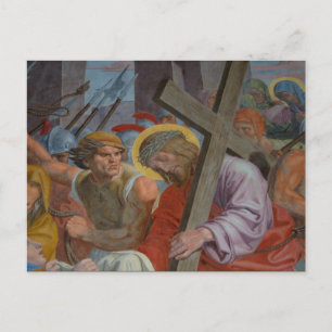 Jesus Bearing His Cross Postcard