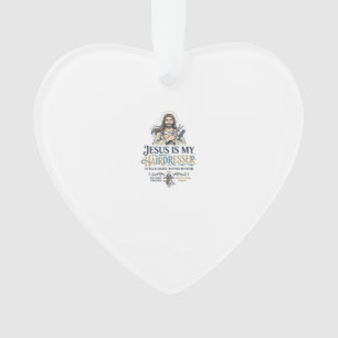 Jesus Beauty Salon Hairstylist T-Shirt Inspiration Ornament