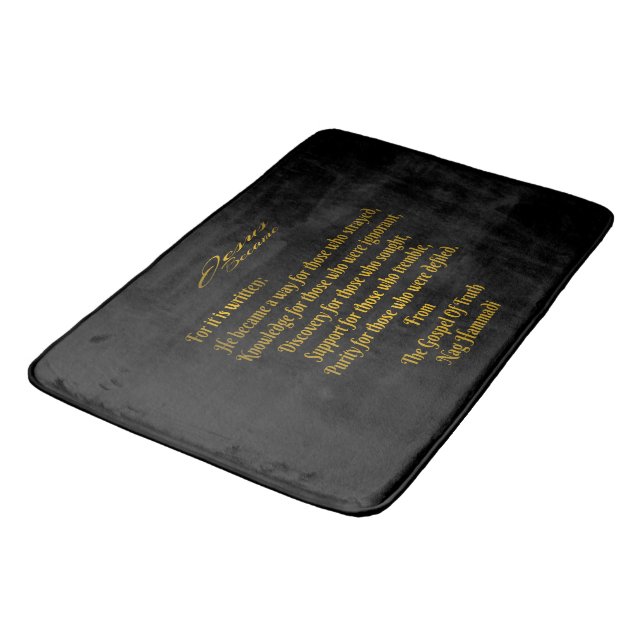 Jesus Became   Bath Mat (Angled)