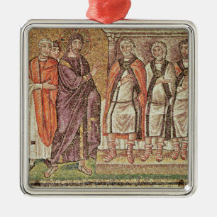 Jesus before Caiphus Metal Ornament