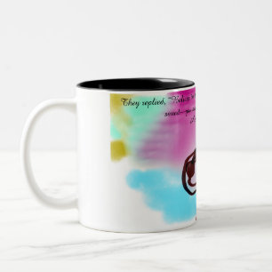 jesus believe  Two-Tone coffee mug