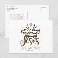 JESUS BEST GIFT EVER Christmas Nativity Scripture