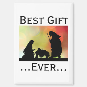 Jesus, Best Gift Ever Nativity Watercolor Magnet