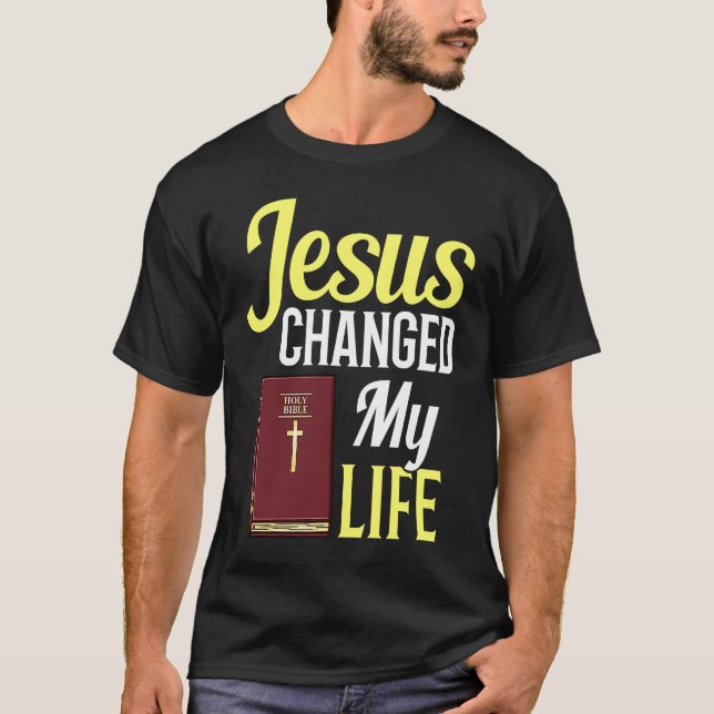 Jesus Bible Cross Nazareth Study Quotes T-Shirt (Front)