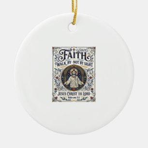 Jesus Bible Journalling Scripture Art Shirt Christ Ceramic Ornament