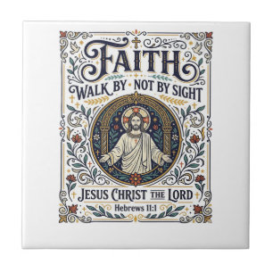 Jesus Bible Journalling Scripture Art Shirt Christ Ceramic Tile