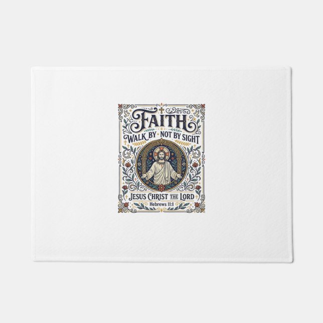 Jesus Bible Journalling Scripture Art Shirt Christ Doormat (Front)