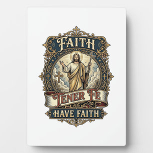 Jesus Bilingual Multicultural Families Shirt Faith Plaque