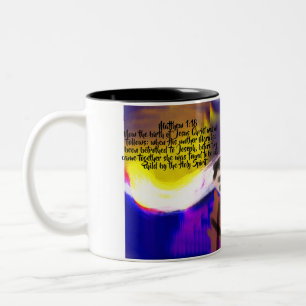 jesus birth  Two-Tone coffee mug