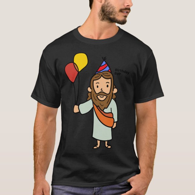 Jesus Birthday Boy Essential T-Shirt (Front)