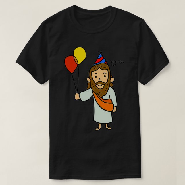 Jesus Birthday Boy T-Shirt (Design Front)