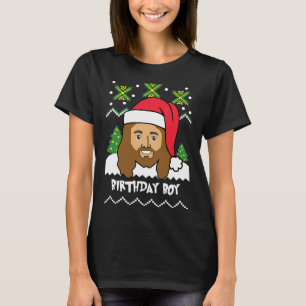 Jesus Birthday Boy Ugly Christmas Style T-Shirt