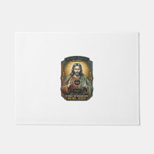 Jesus Black Screen Forgotten Webcam Cover Virtual  Doormat