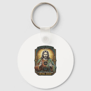 Jesus Black Screen Forgotten Webcam Cover Virtual Key Ring
