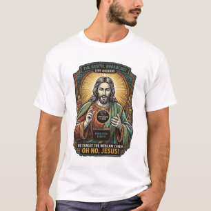 Jesus Black Screen Forgotten Webcam Cover Virtual  T-Shirt
