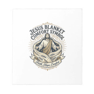 Jesus Blanket Comfort Symbol Jesus Blanket Comfort Notepad