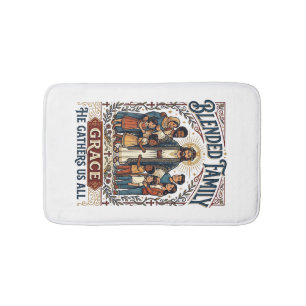 Jesus Blended Family Stepfamily Shirt Christian Gr Bath Mat