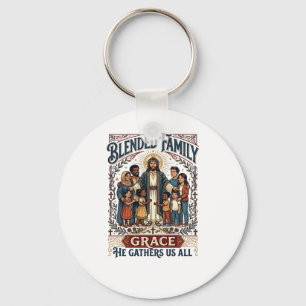 Jesus Blended Family Stepfamily Shirt Christian Gr Key Ring