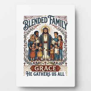 Jesus Blended Family Stepfamily Shirt Christian Gr Plaque