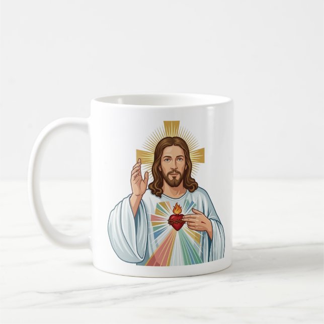 Jesus blesses you coffee mug (Left)