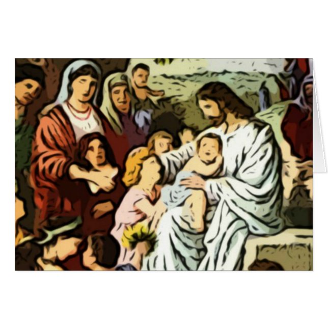 Jesus blessing the children (Front Horizontal)