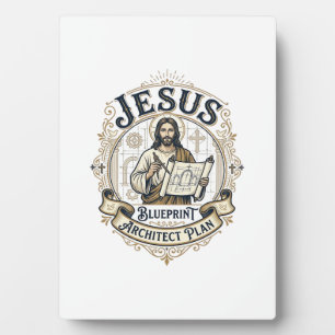 Jesus Blueprint Architect Plan Jesus Blueprint Arc Plaque