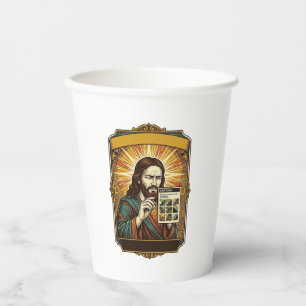 Jesus Blurry Stairs Captcha Test Tech Security Hum Paper Cups
