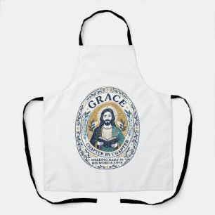 Jesus Book Club Reading Community Graphic Tee Chri Apron
