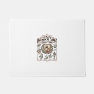Jesus Botanical Chart Biblical Plants Jesus Botani Doormat