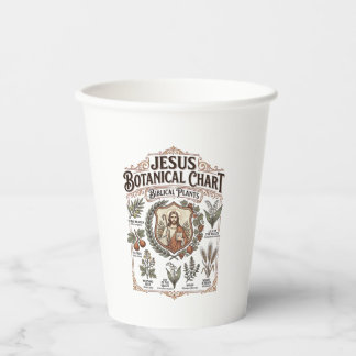 Jesus Botanical Chart Biblical Plants Jesus Botani Paper Cups