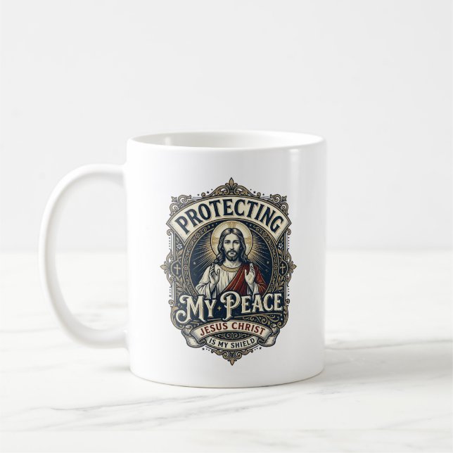 Jesus Boundaries Self Respect Shirt Faith Based De Coffee Mug (Left)