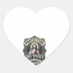 Jesus Boundaries Self Respect Shirt Faith Based De Heart Sticker