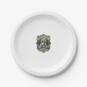 Jesus Boundaries Self Respect Shirt Faith Based De Paper Plate